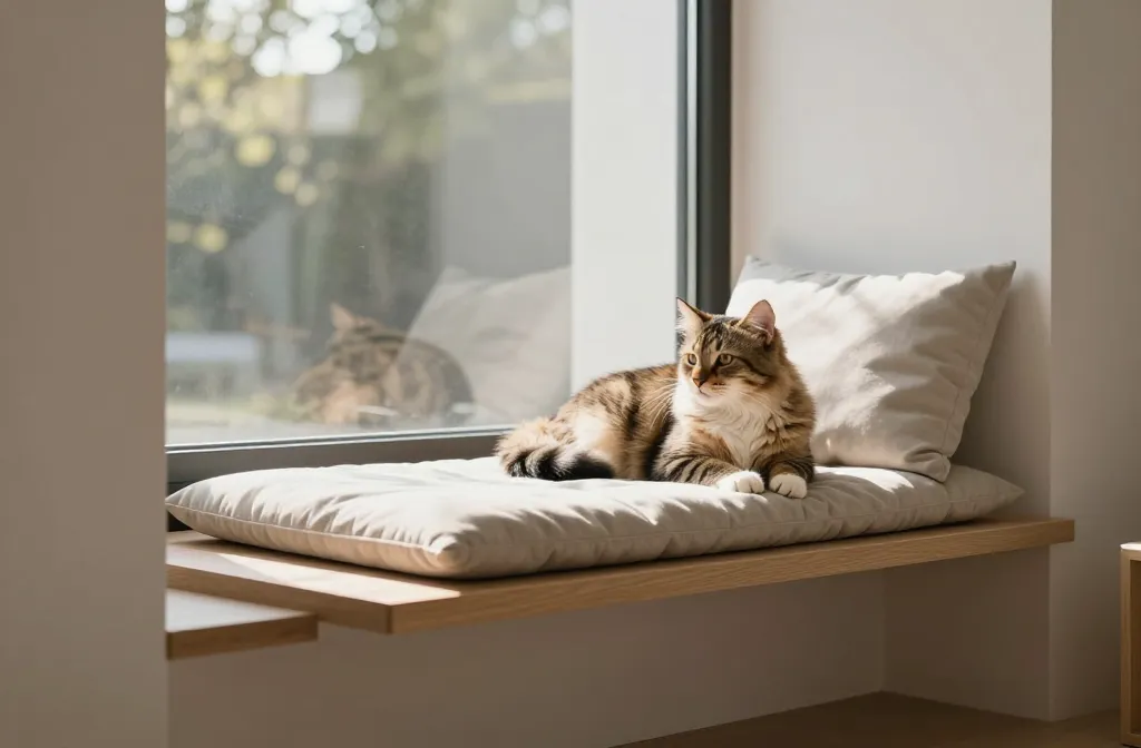 5 Cat Window Perch Ideas for Cozy Views: Sunlit Plush Snaps