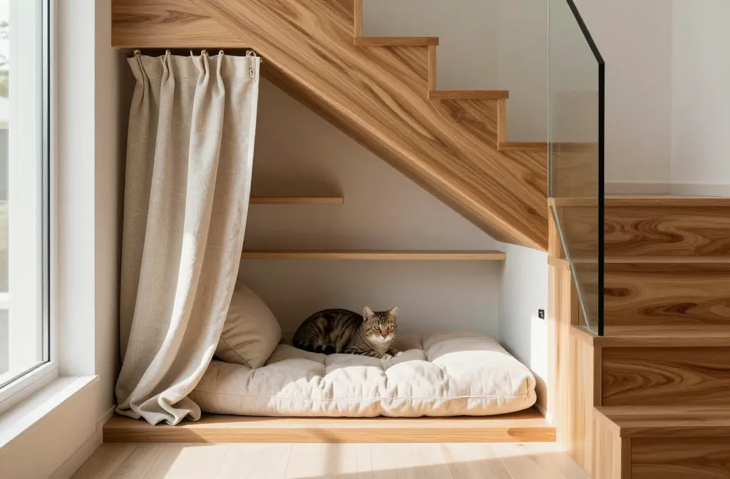 4 Cat Room Under Stairs Ideas for Clever Spaces: Cute Space Hacks