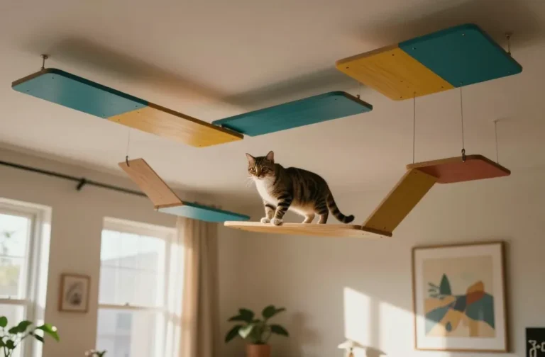 6 Ceiling Mounted Cat Walkway Ideas for Indoor Cats That Wow