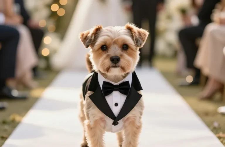 7 Dog Wedding Ideas Outfit for a Special Day: Tuxedo Cute